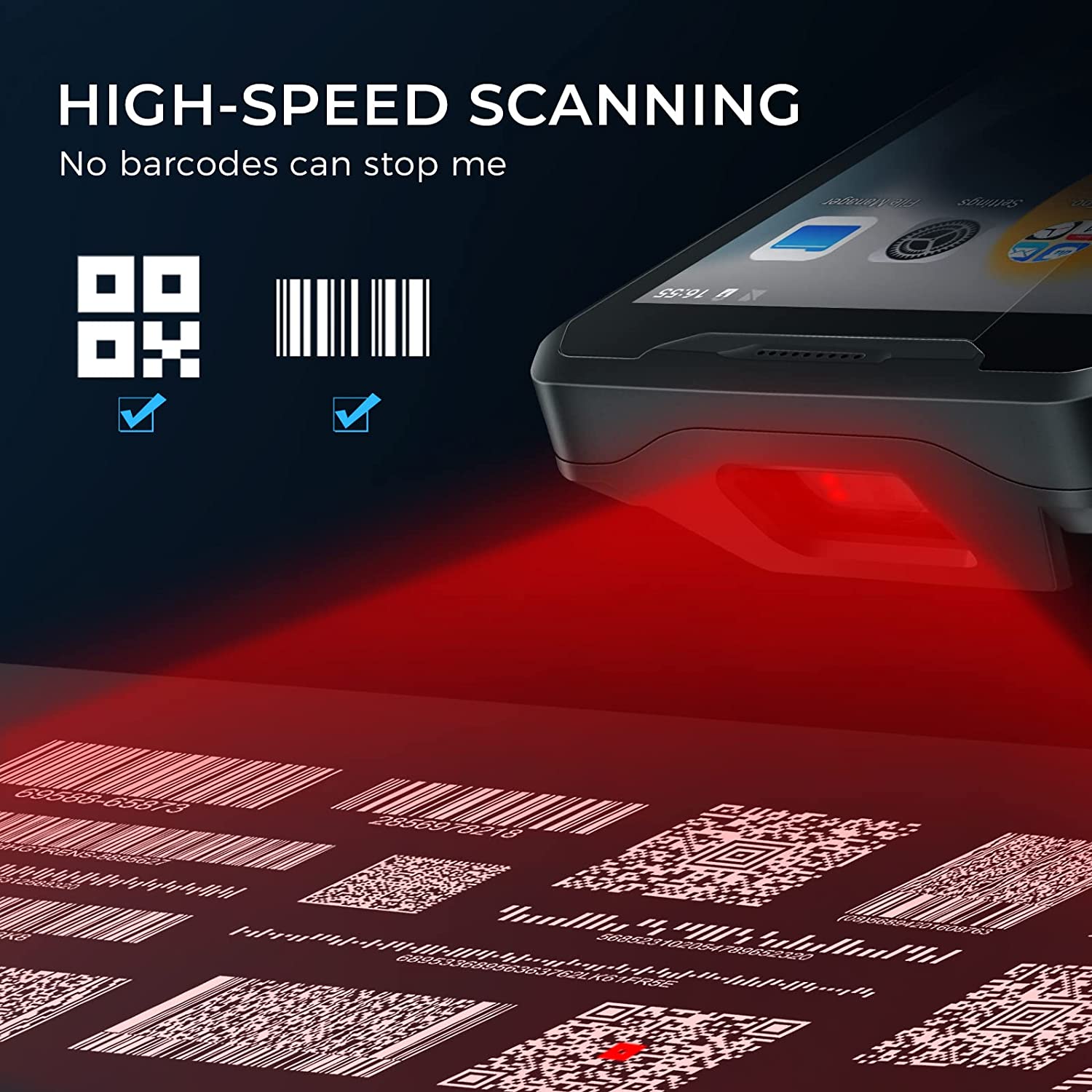 Android 9 4G Sağlam Kablosuz E - Barcode Scanner Wireless incelemesi ve fiyatı