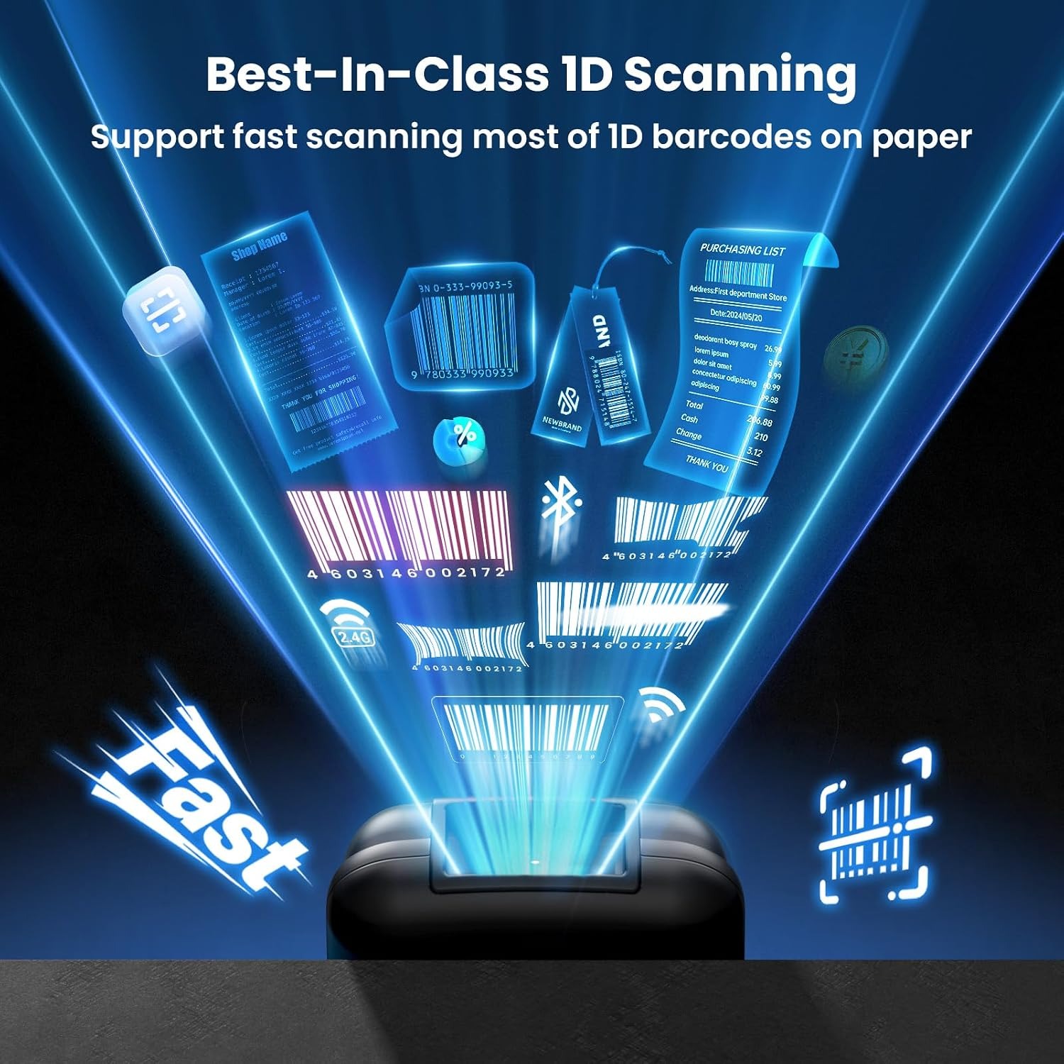 EYOYO Mini Barkod Tarayıcı 1D  - Barcode Scanner Wireless incelemesi ve fiyatı