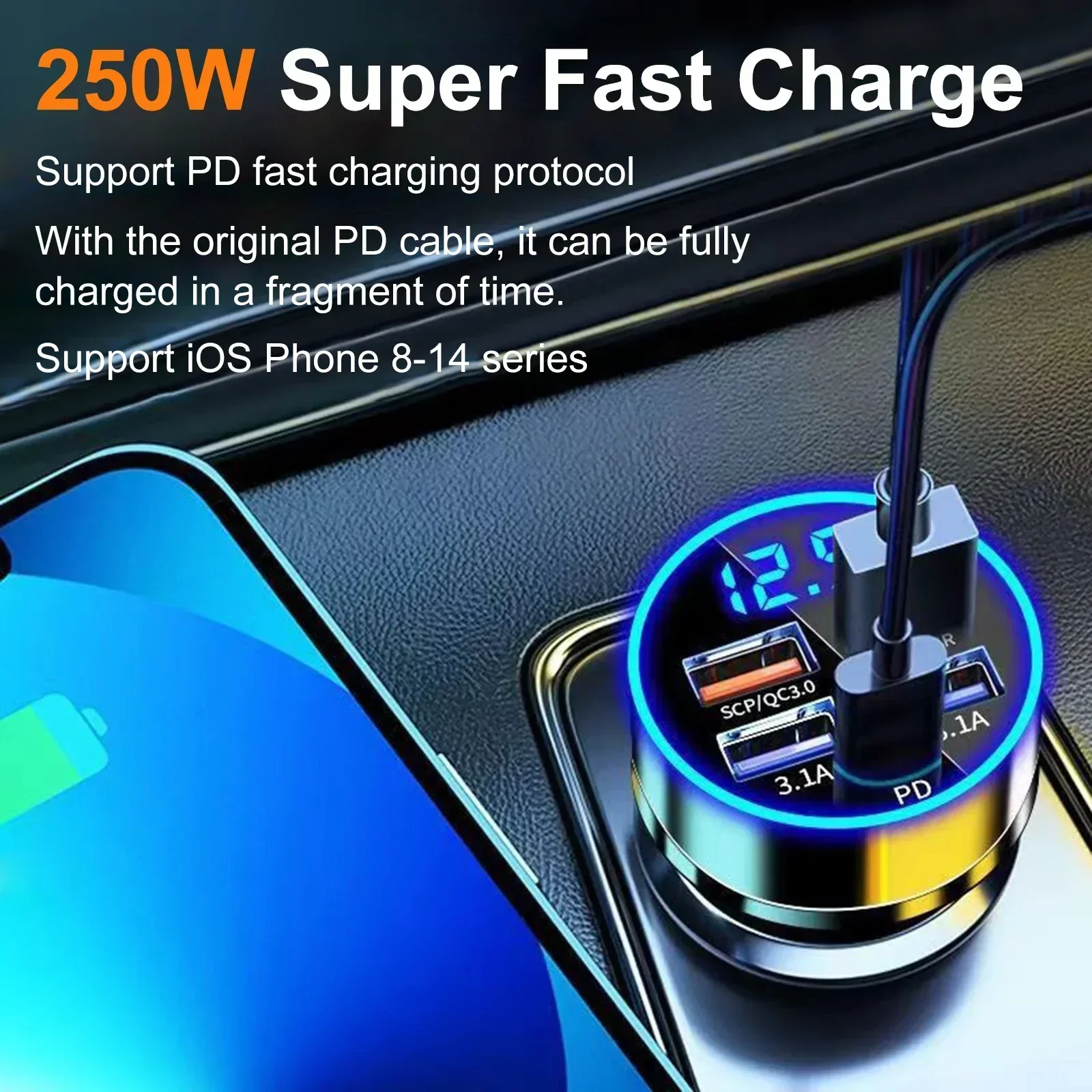 250W Süper Hızlı Şarj Araç Şar - Election Electronics & Gadgets Store Woocommerce Theme incelemesi ve fiyatı