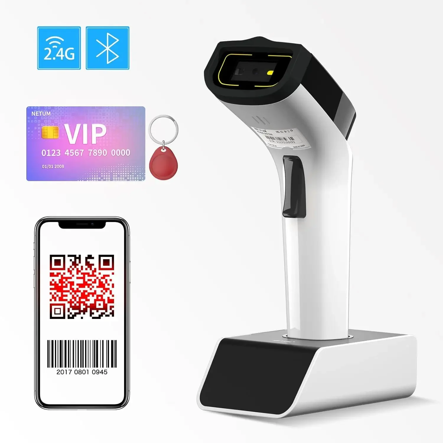 NETUM DS8100 Bluetooth 13.56MH - Barcode Scanner Wireless incelemesi ve fiyatı