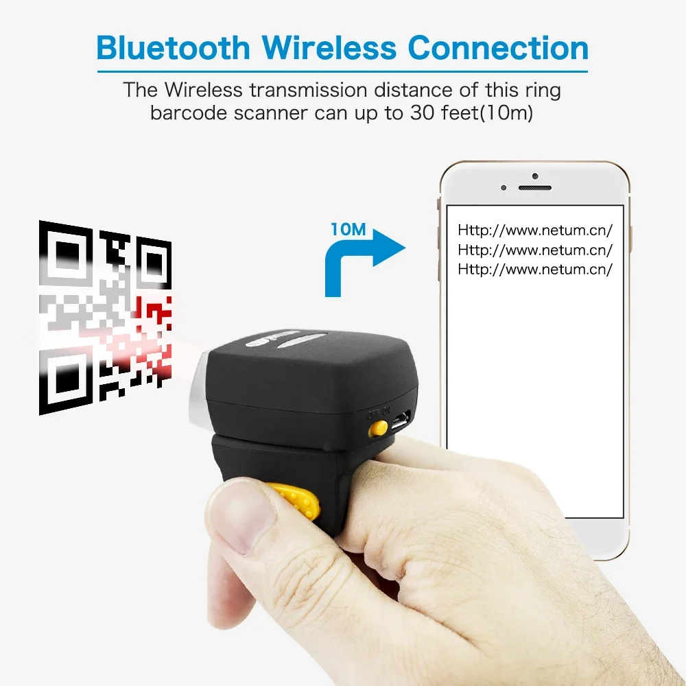 YENİ Netum Mini Parmak Yüzüğü  - Barcode Scanner Wireless incelemesi ve fiyatı